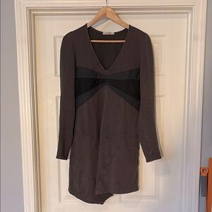 Prairie Underground Dark Grey Long Sleeve Sweatshirt Tunic w/Pockets
